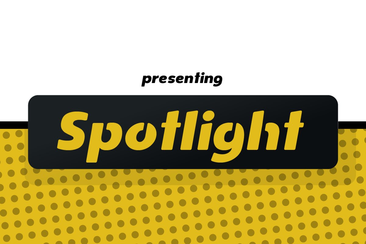 Spotlight - Sans Serif Regular with optional Stencils example image 1