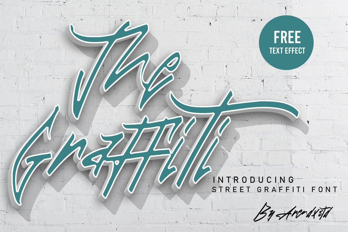 The Graffiti Font | Free Text Effect example image 1