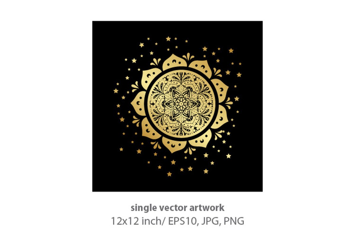 golden sun - single vector artwork example image 1