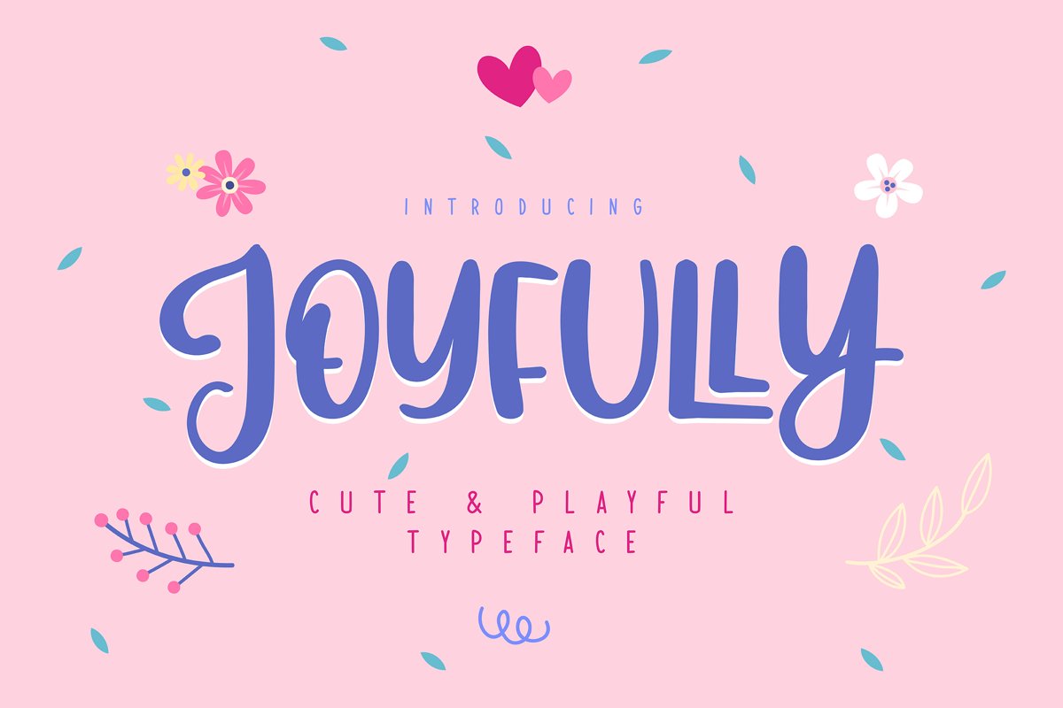 Joyfully | Cute & Playful Typeface example image 1