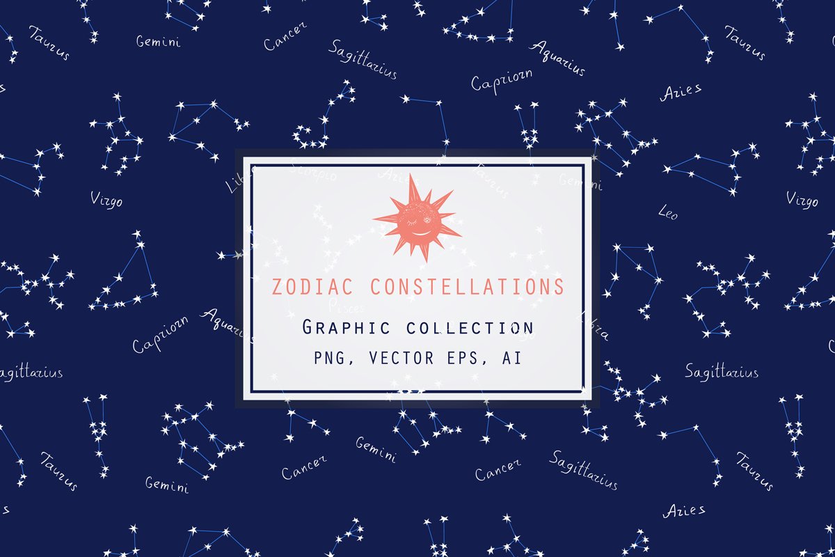 Zodiac constellations - Graphic collection example image 1