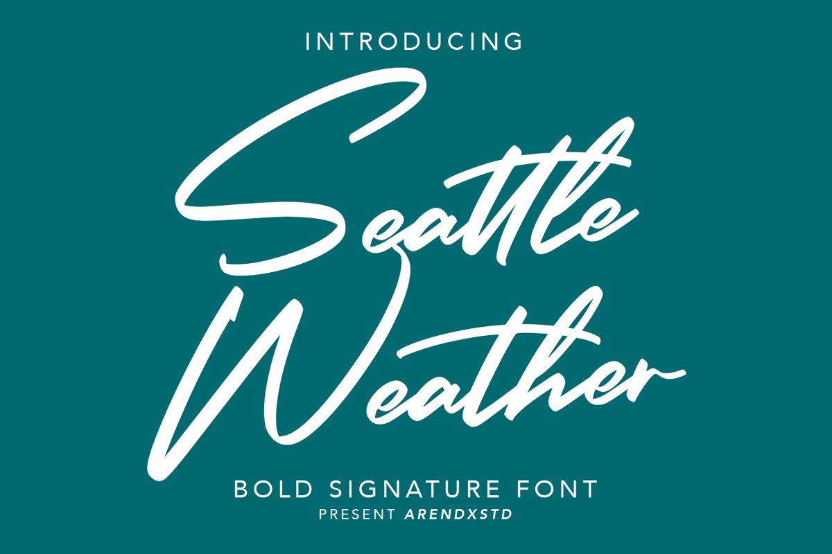 Seattle Weather | Bold Signature example image 1