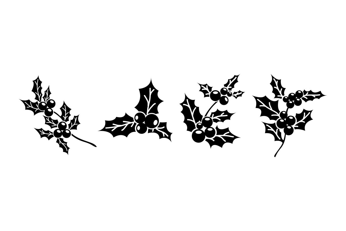 Mistletoe Silhouettes example image 1