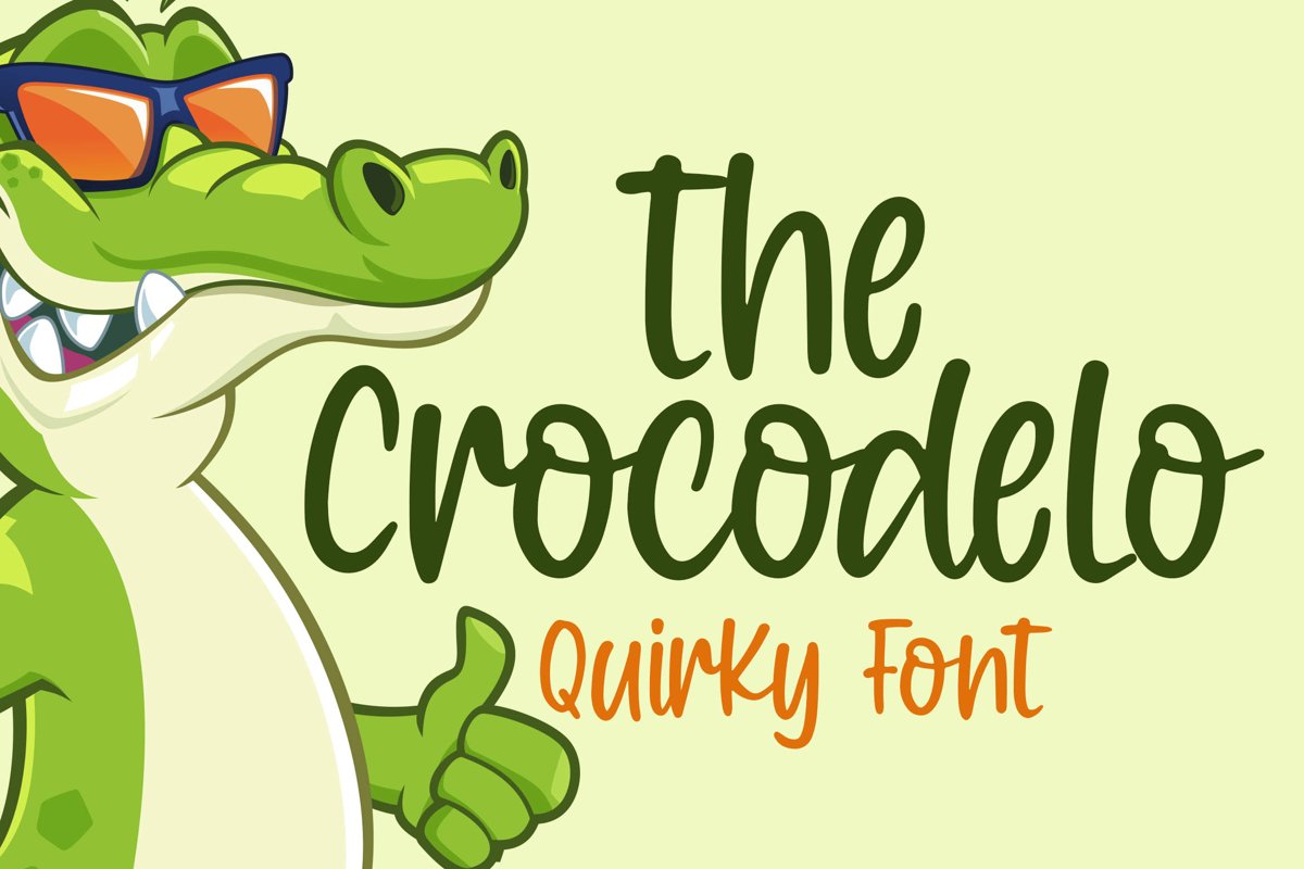 Crocodelo - a Quirky Font example image 1