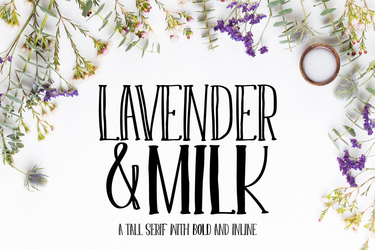 Lavender & Milk- A Tall Serif with Bold and Inline example image 1
