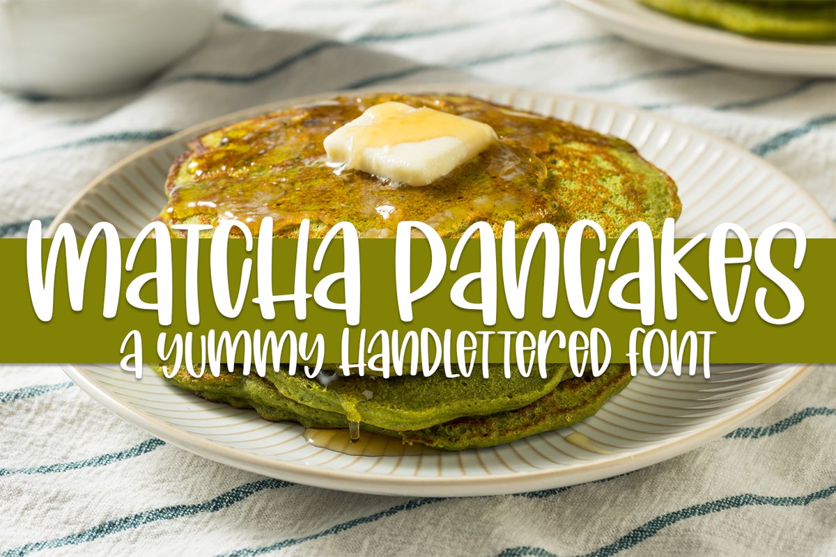 Matcha Pancakes - A Yummy Hand-lettered Font example image 1