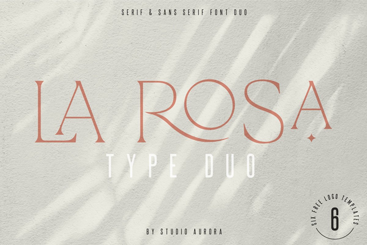 La Rosa Elegant Unique Serif Font example image 1