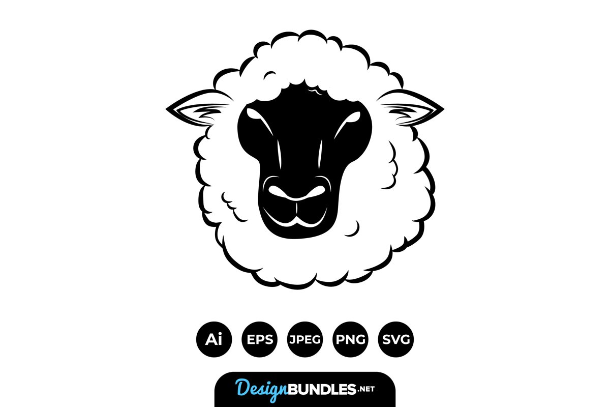 Sheep Heads Illustrations example image 1