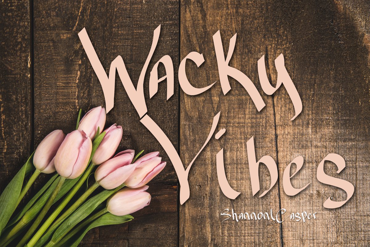 Wacky Vibes Fun Handwritten Font example image 1