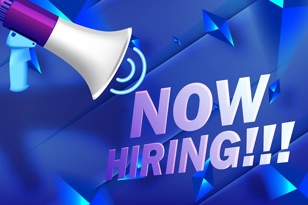 Now Hiring. Advertisement Poster or Banner Design. Realistic example image 1