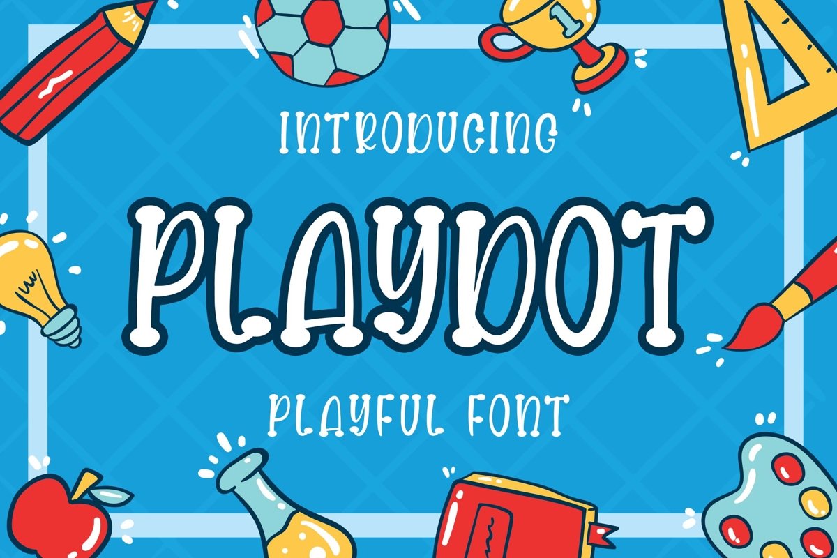 Playdot Playful Font example image 1