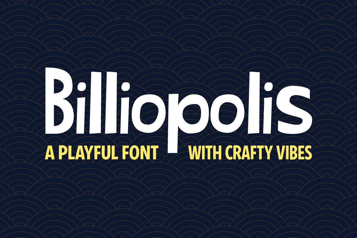 Billiopolis - Cute Crafty Font example image 1