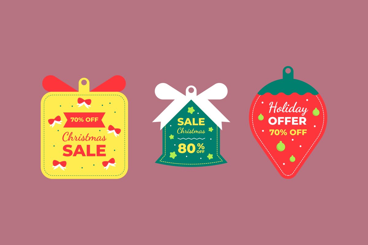 Christmas Sale Tag example image 1