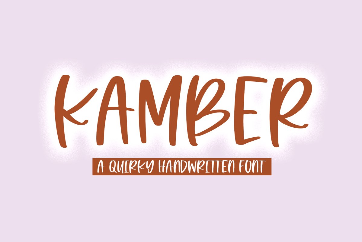 Kamber - A Quirky Handwritten Font example image 1