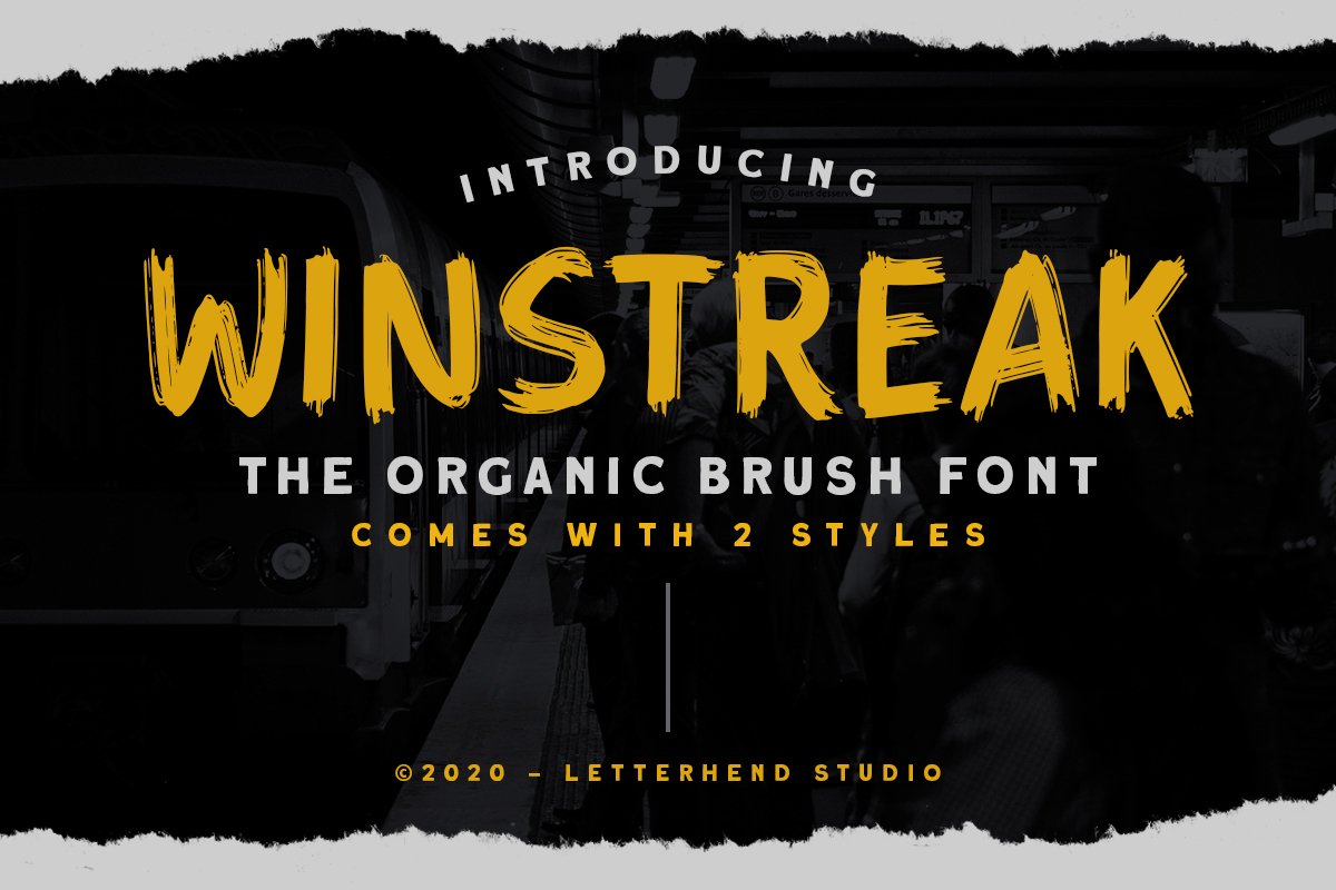 Winstreak - Brush Font example image 1