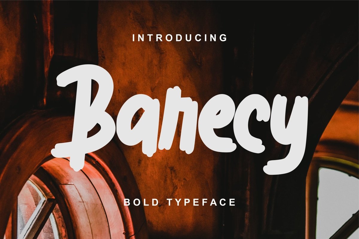 Barecy | Bold Typeface Font example image 1