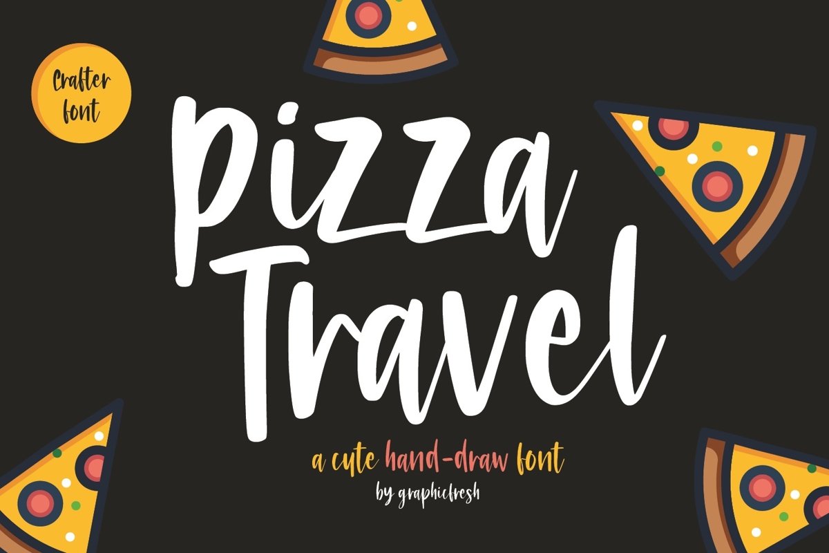 Pizza Travel - Cute Brush Font example image 1