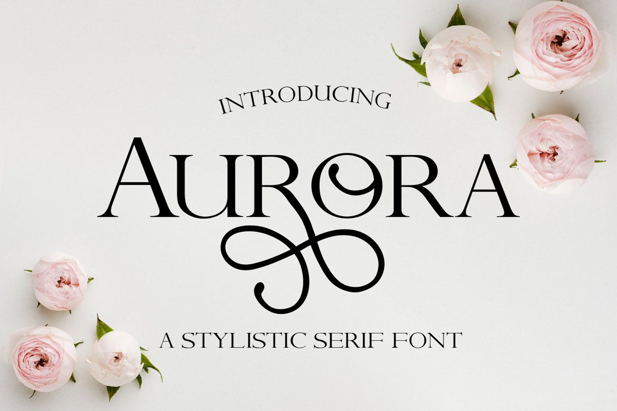 Aurora - A Stylistic serif font example image 1