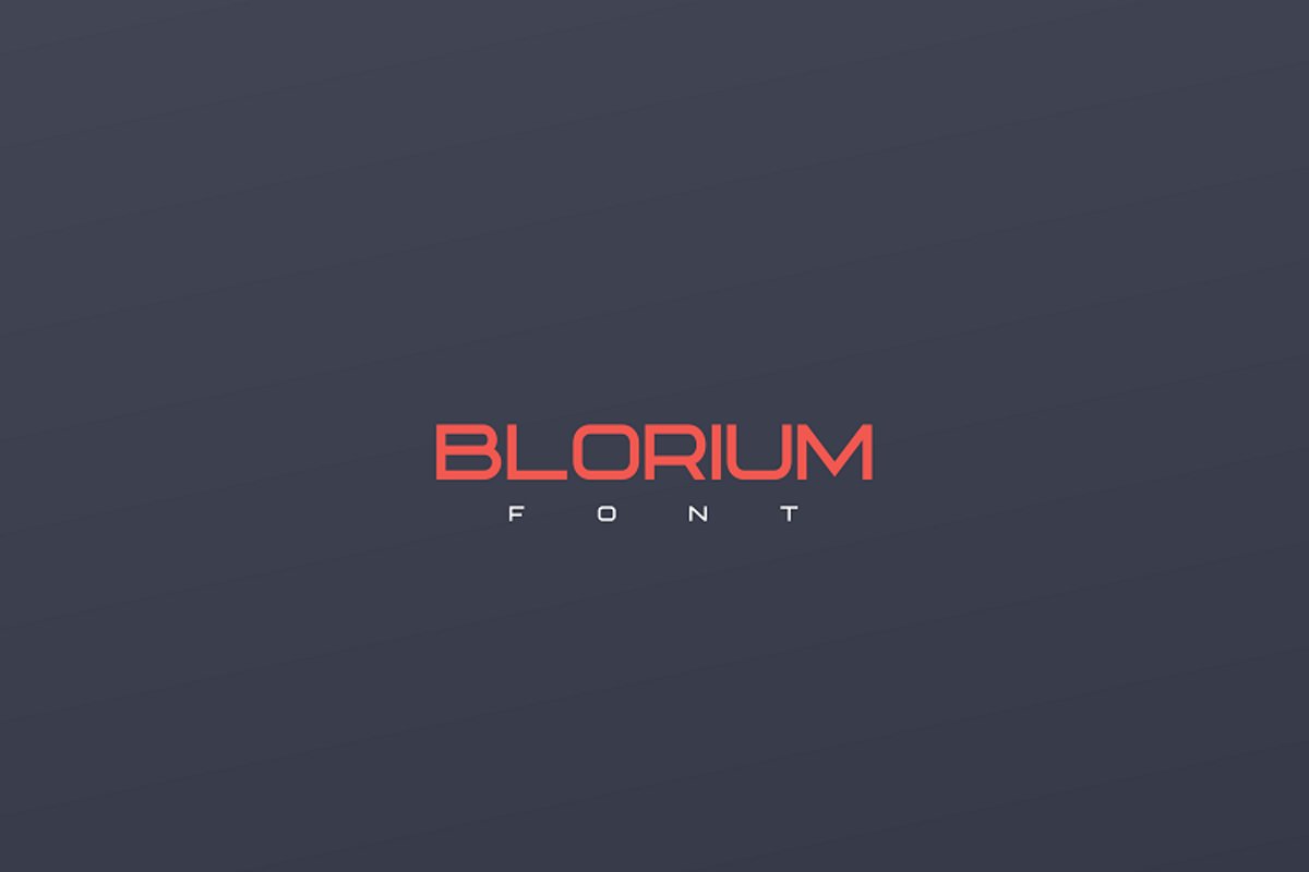 BLORIUM font example image 1