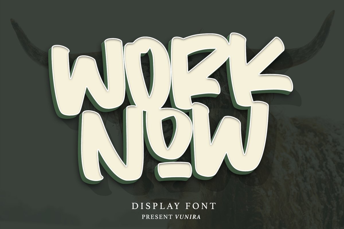 Worknow | Display Font example image 1