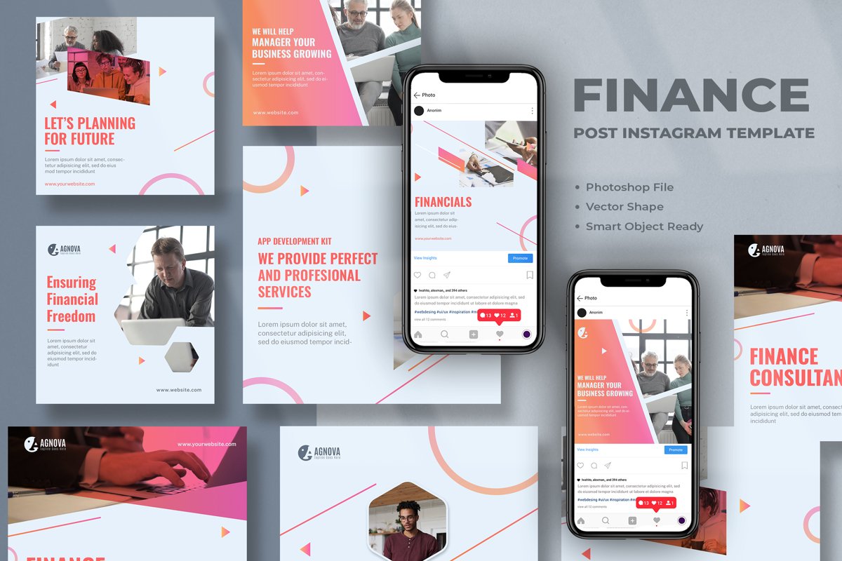 Finance Instagram Post Template example image 1