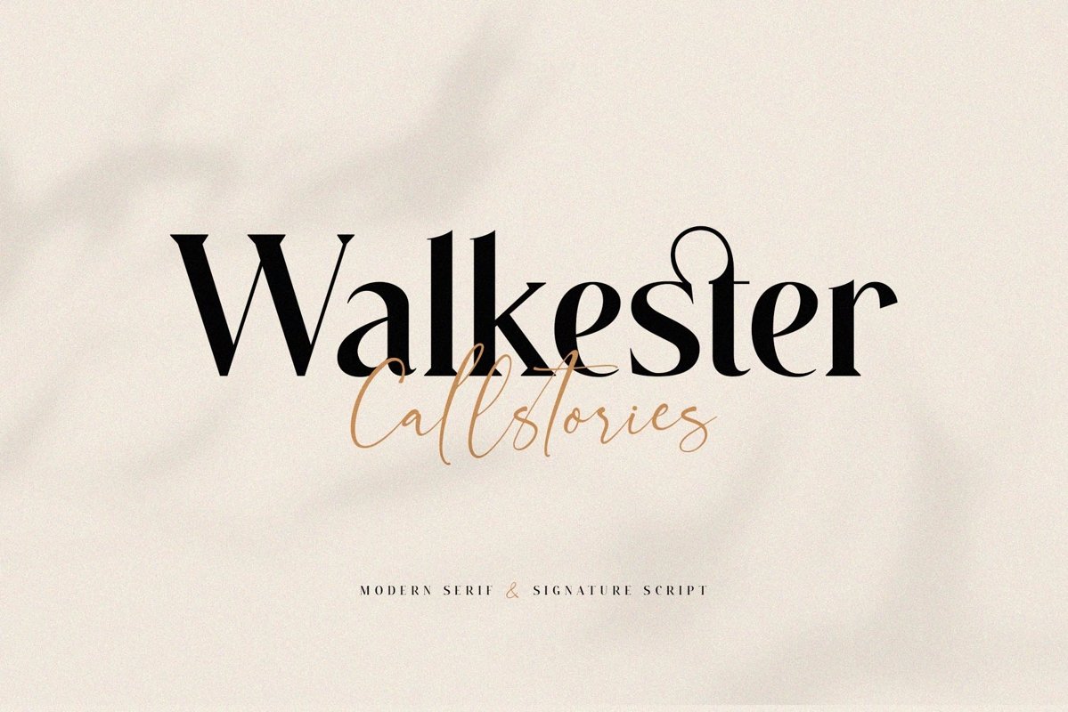 Walkester Font Duo example image 1