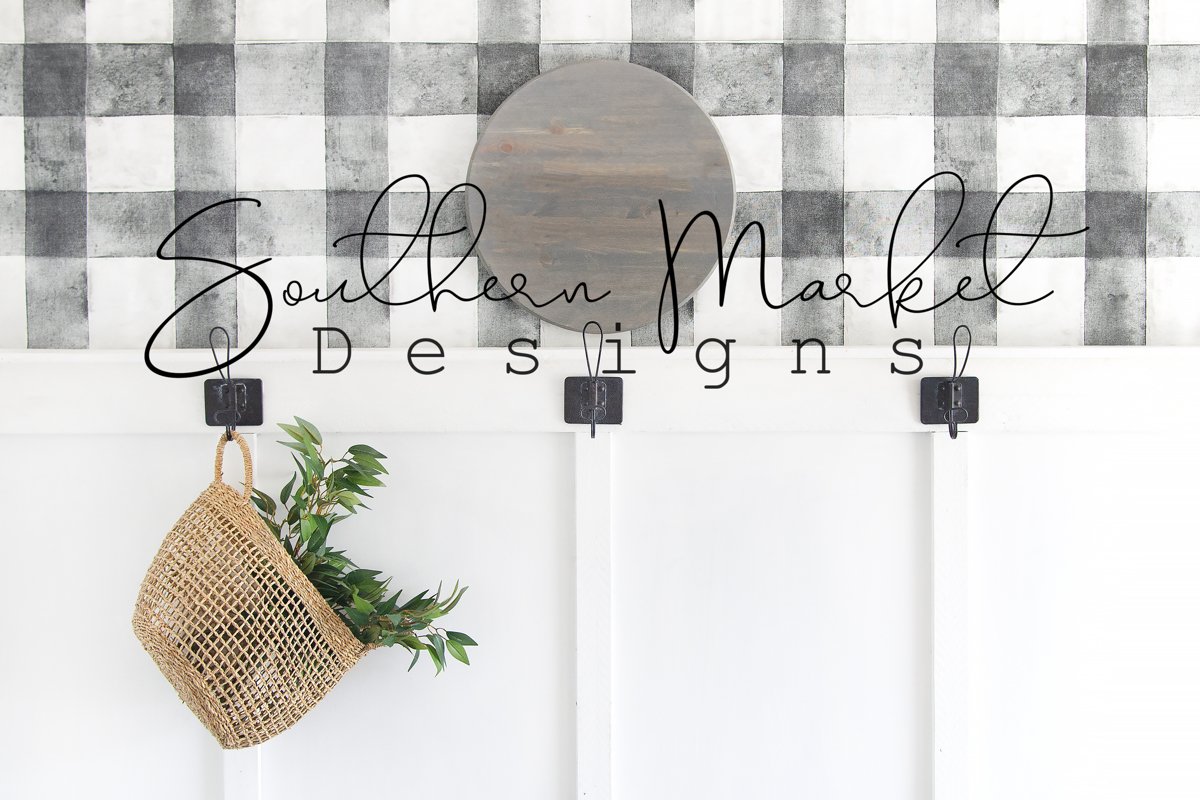Wood Round Real Wood Sign Mock Up example image 1