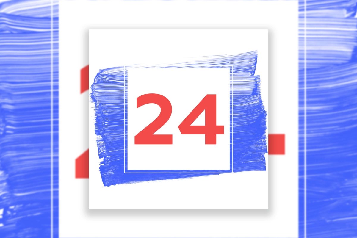 Acrylic Brush Strokes Template Background example image 1