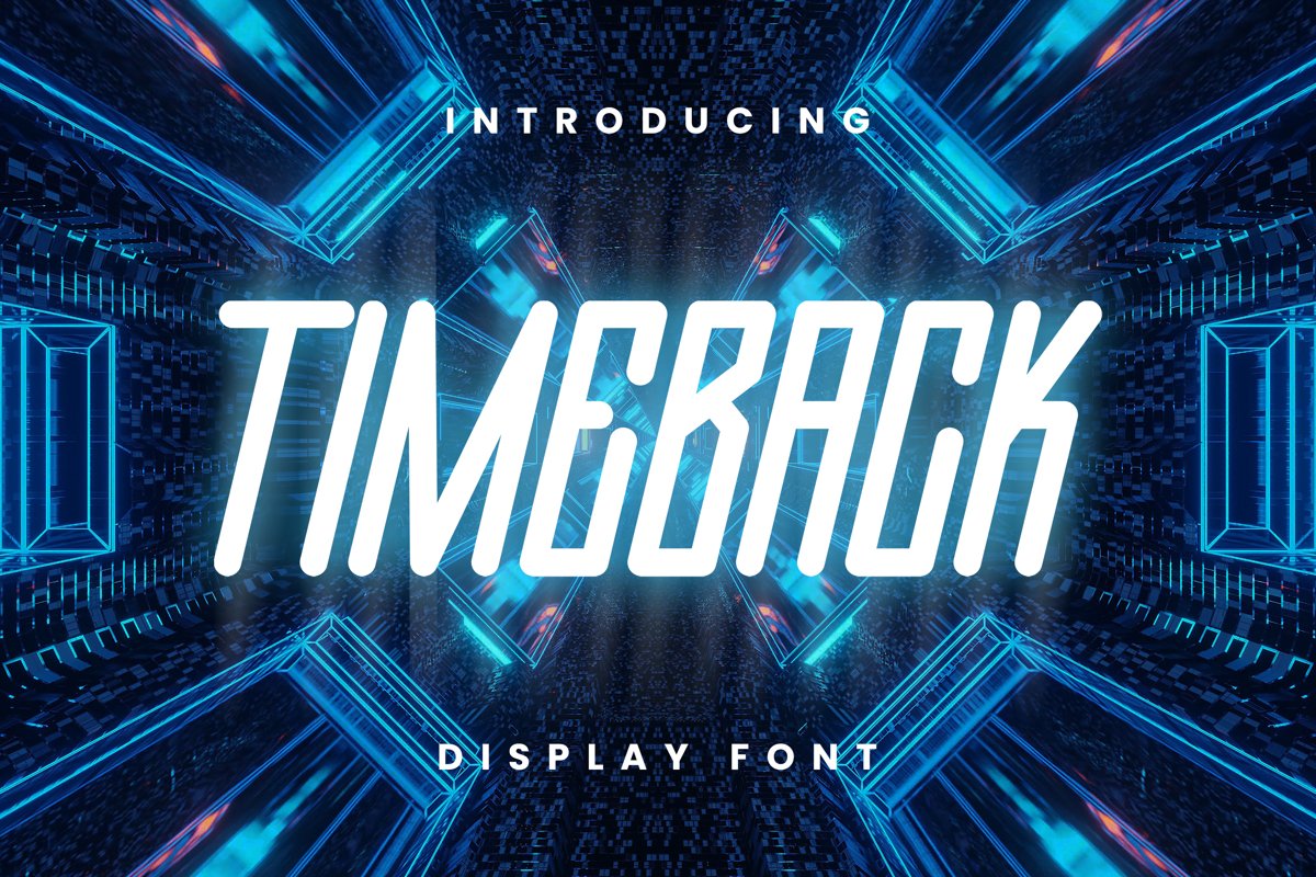 Timeback Font example image 1