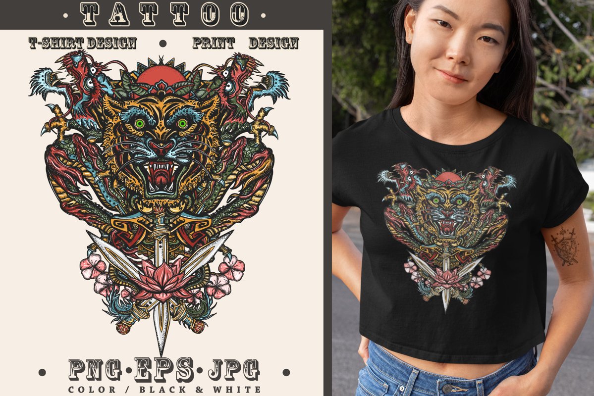 Dragons and tiger example image 1