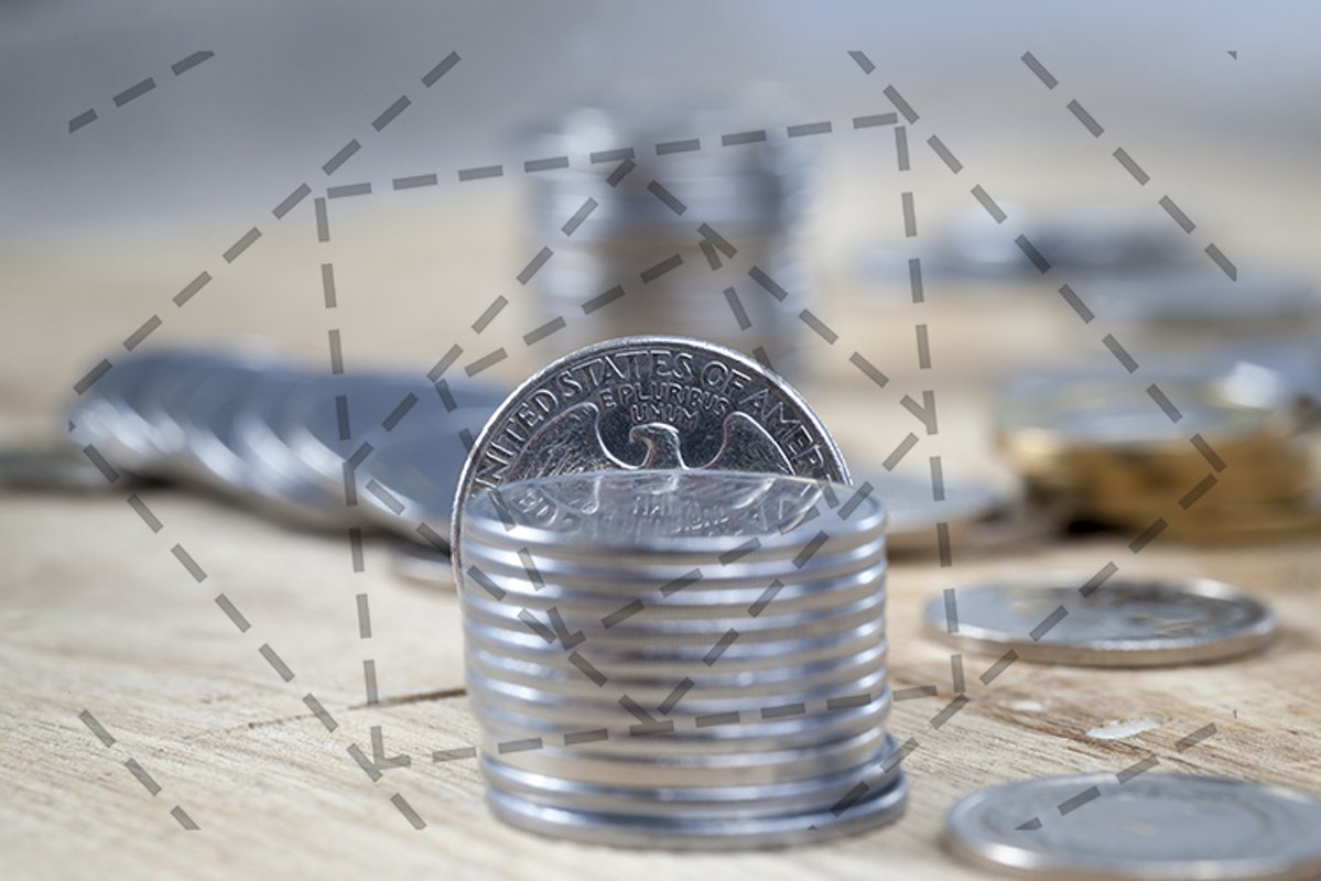 quarter dollar stack example image 1