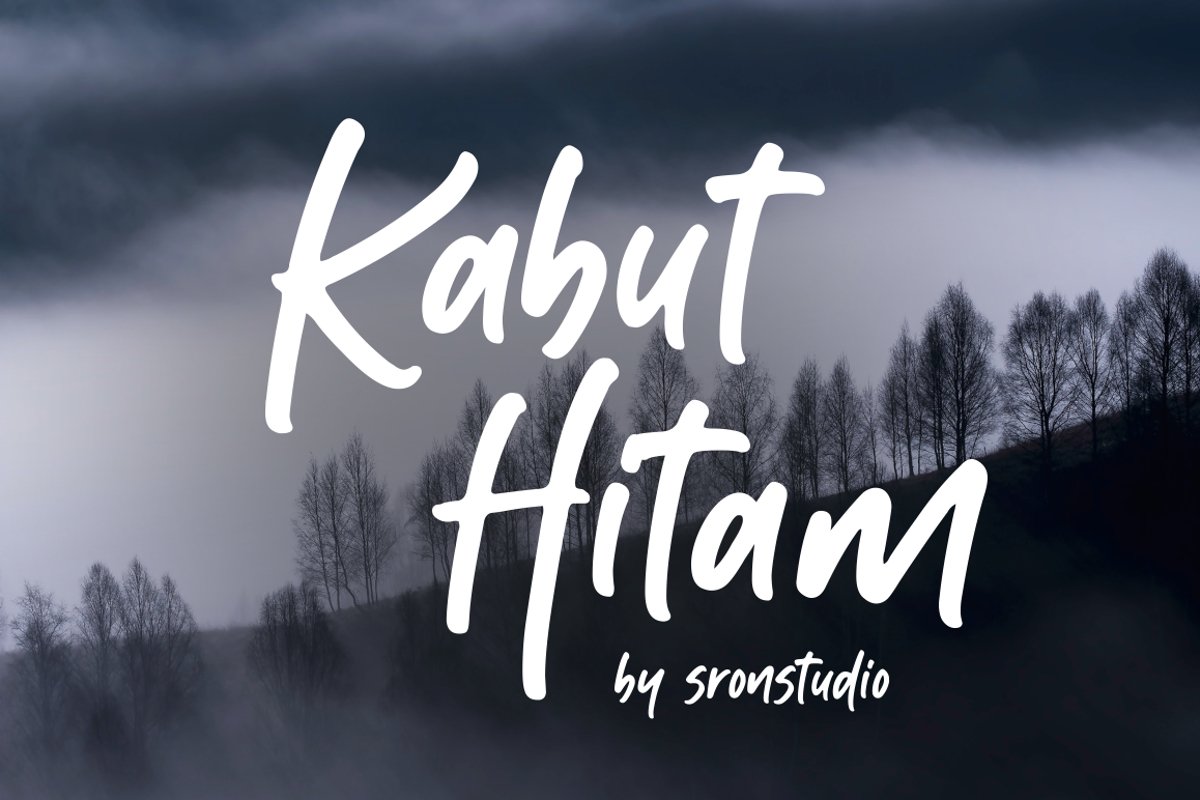 Kabut Hitam - Handwritten Font example image 1