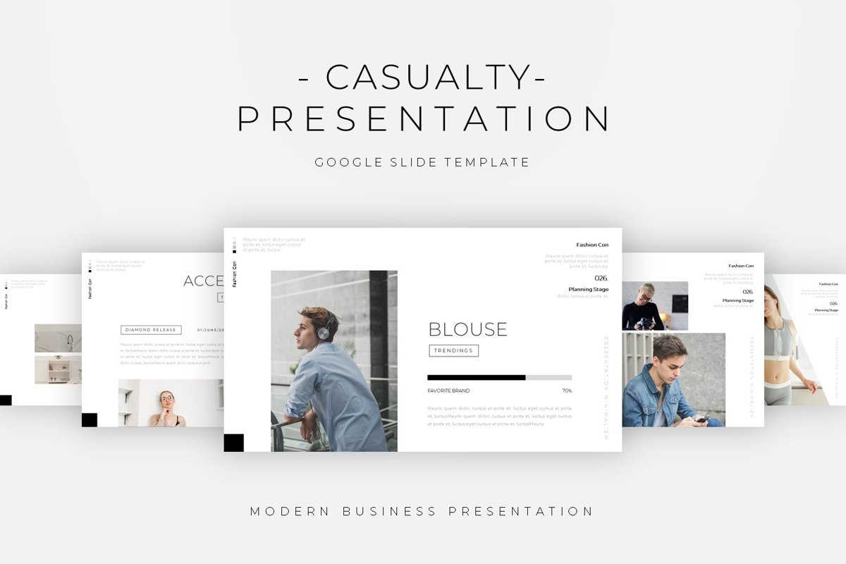 Casualty Minimalizm - Google Slide Template example image 1