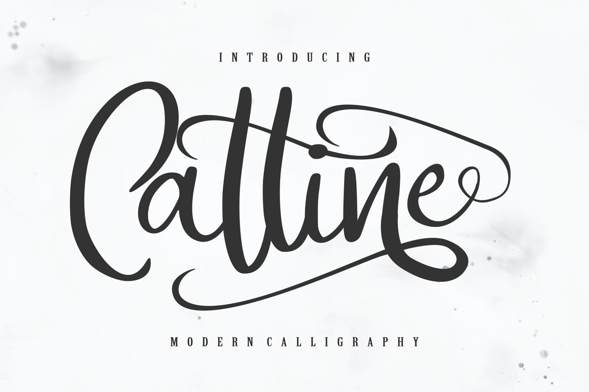 Catline | Modern Calligraphy Script example image 1