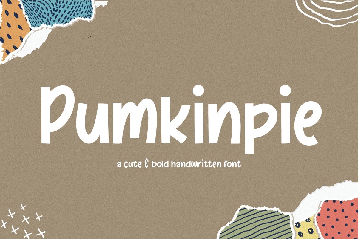 Pumkinpie Cute & Bold Handwritten Font example image 1