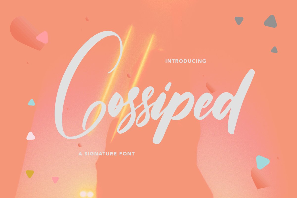 Gossiped - Signature Font example image 1