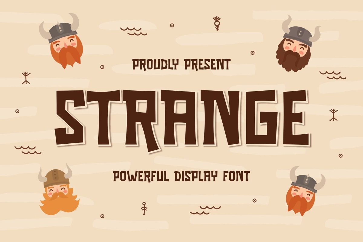 Strange - Powerful Display Font example image 1