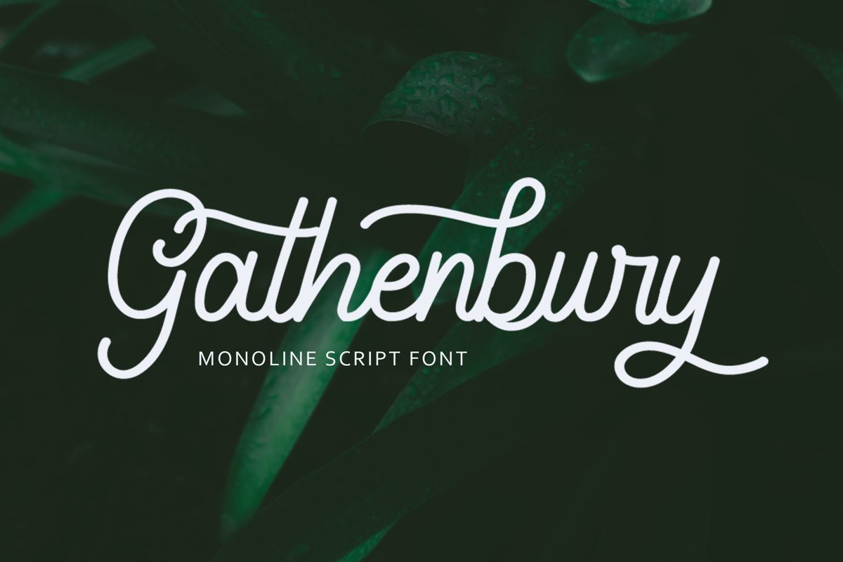 Gathenbury Font example image 1