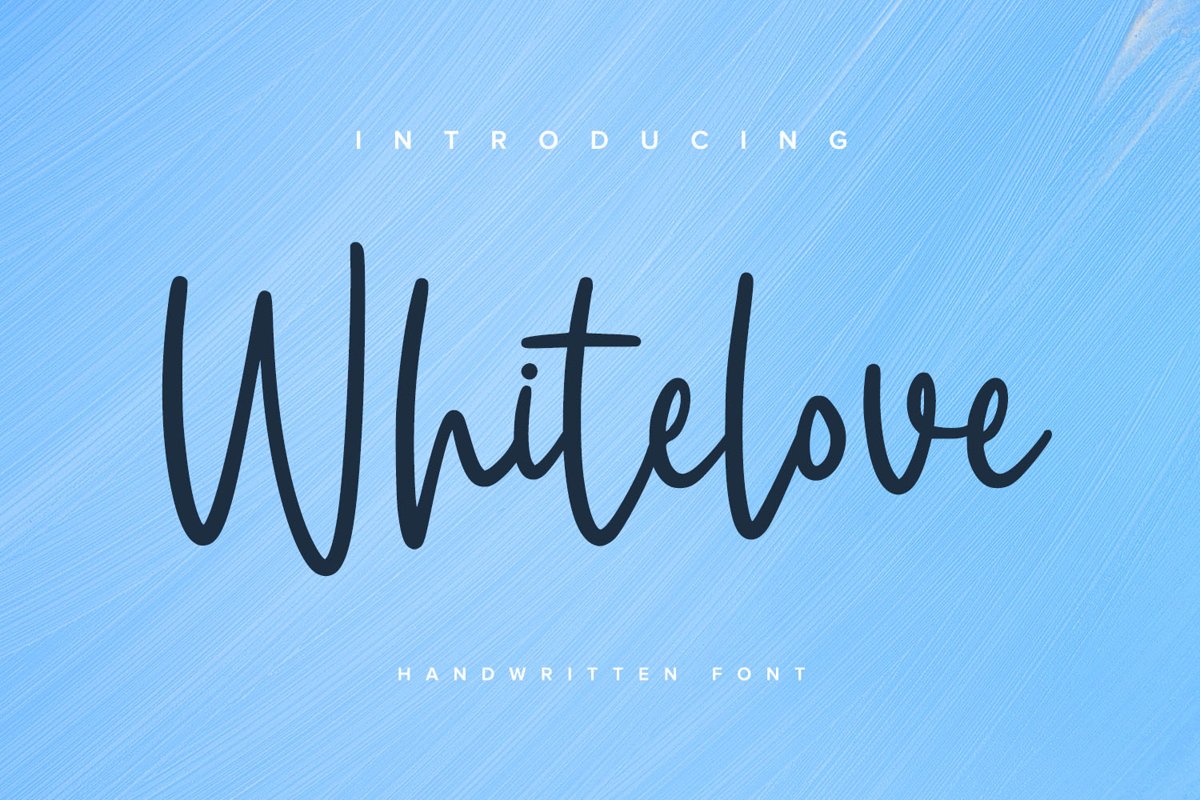 Whitelove - Handwritten Font example image 1