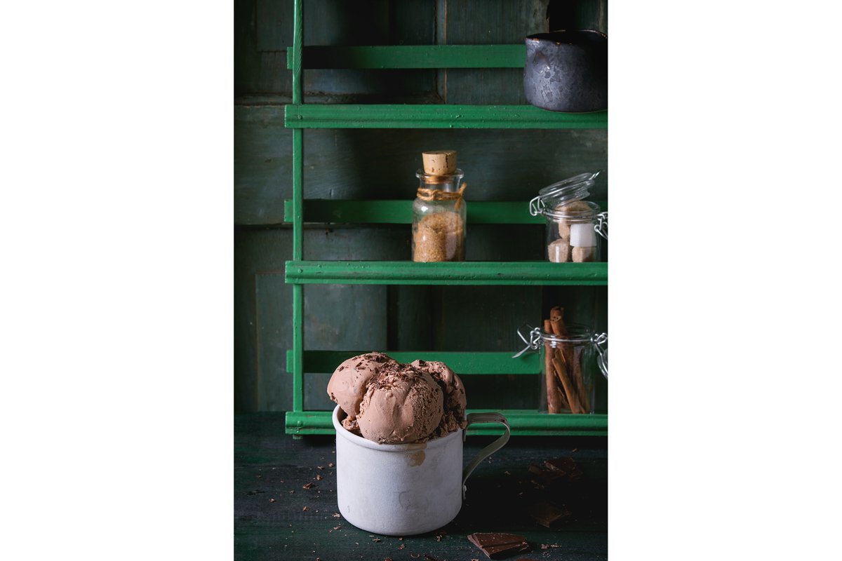 Mug with chocolate ice cream example image 1