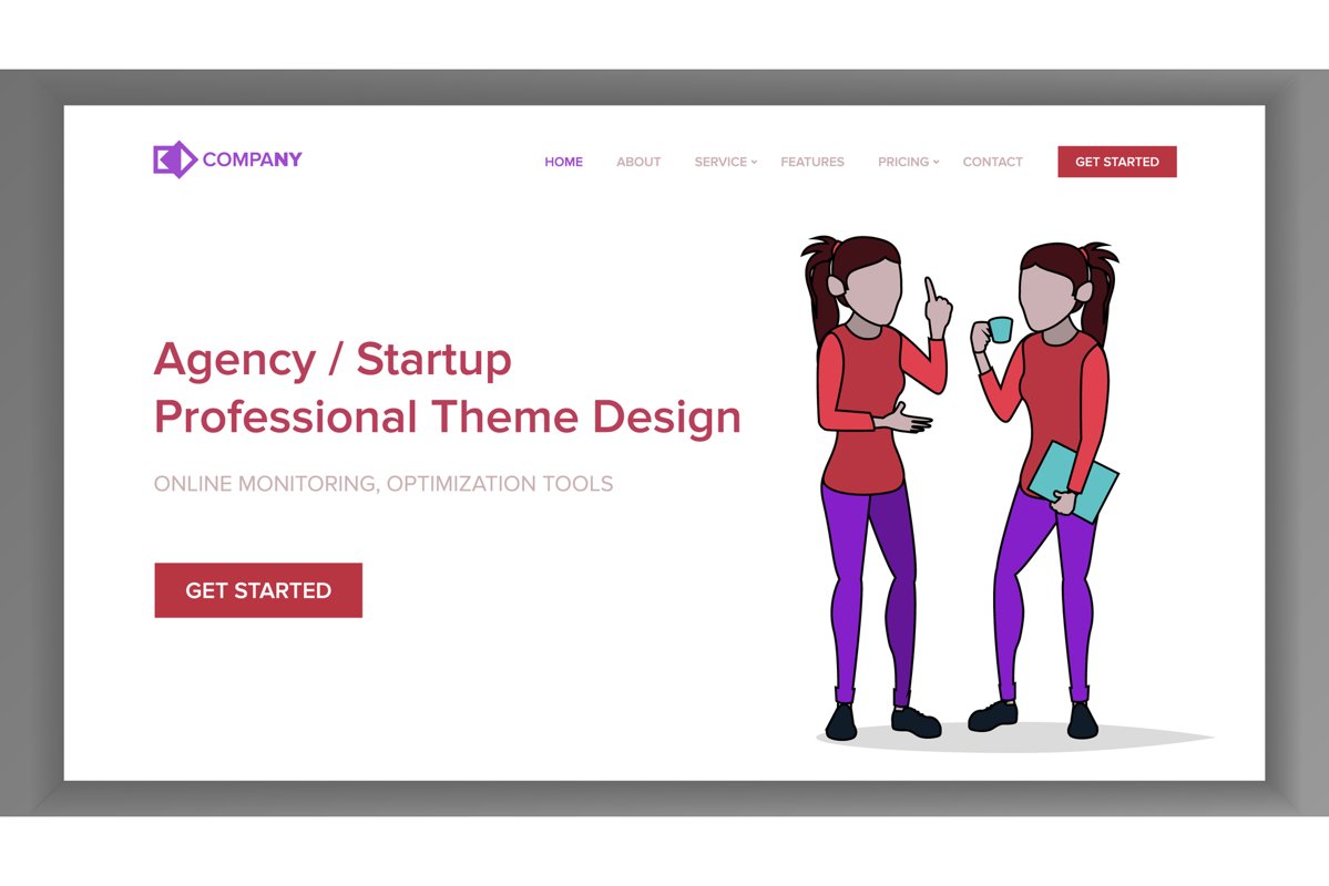 Realize Your Business Landing Page Concept Vector. Creative example image 1