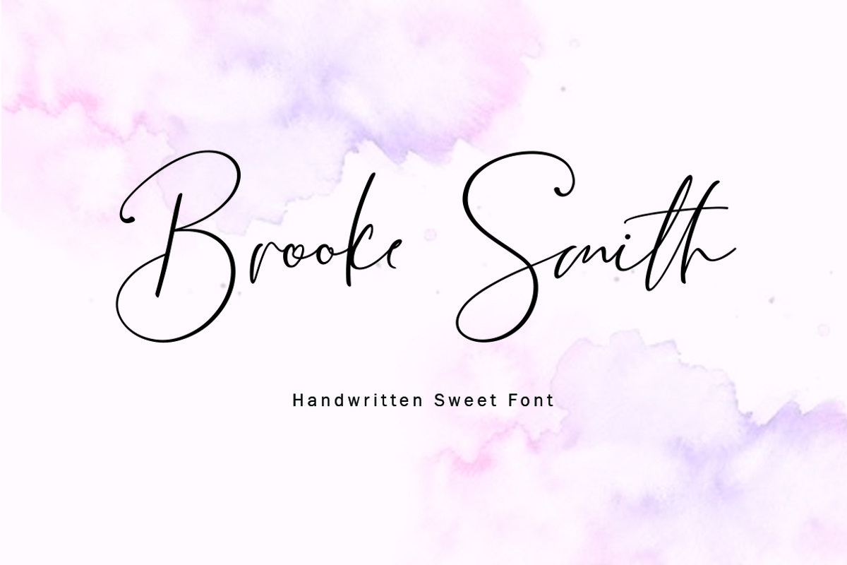 NEW Brooke Smith Script example image 1