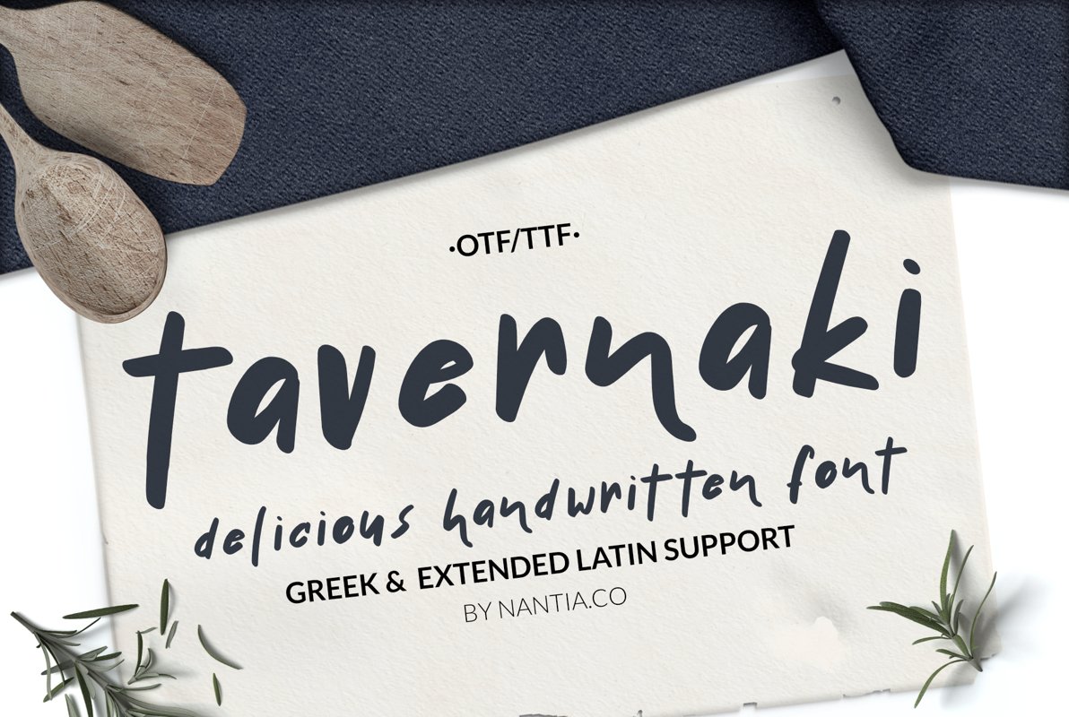 Handwritten Delicious Font Tavernaki example image 1