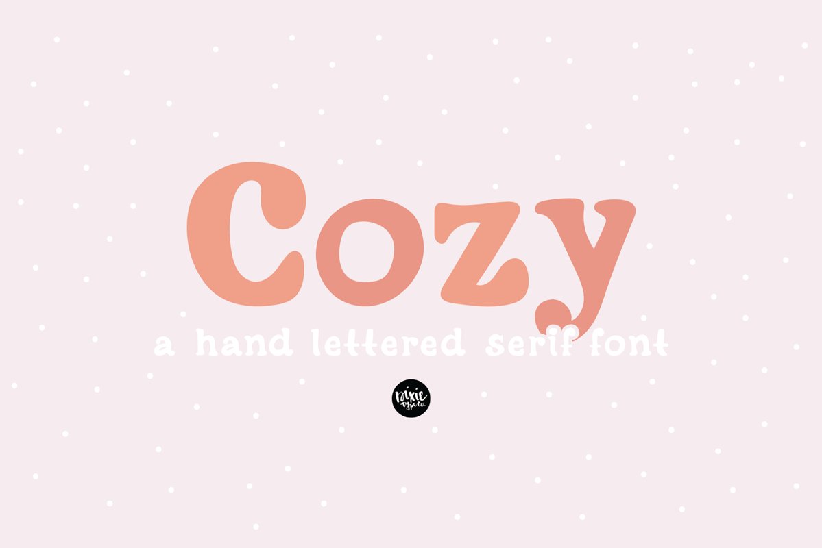 COZY a Friendly Serif .OTF Font example image 1