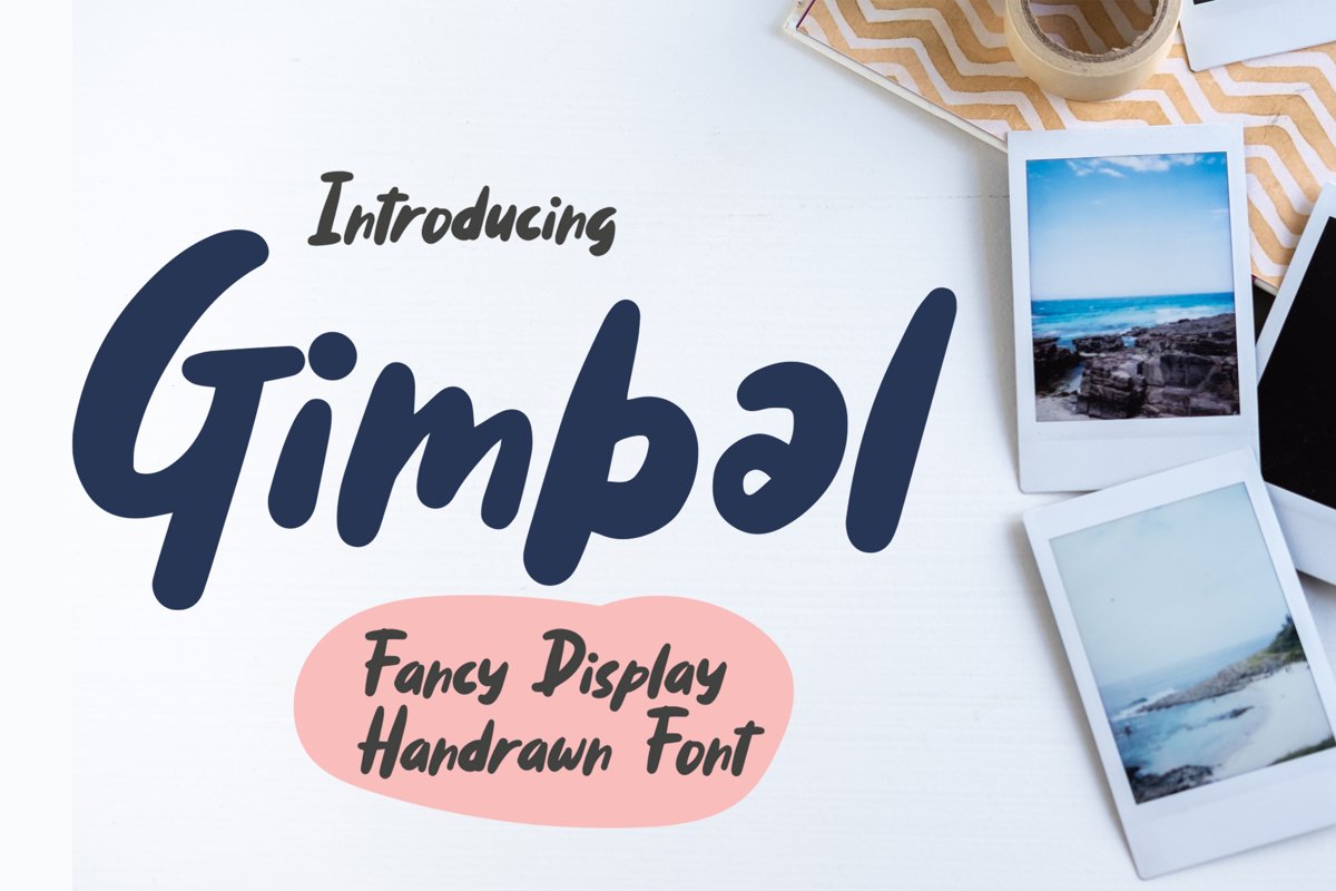 Gimbal - Fancy Display Handrawn Font example image 1