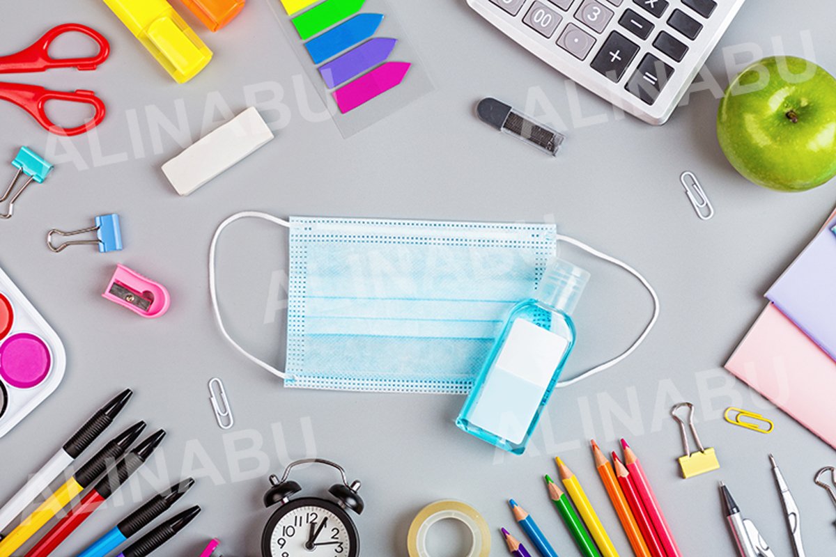 Back to School background during coronavirus pandemic example image 1