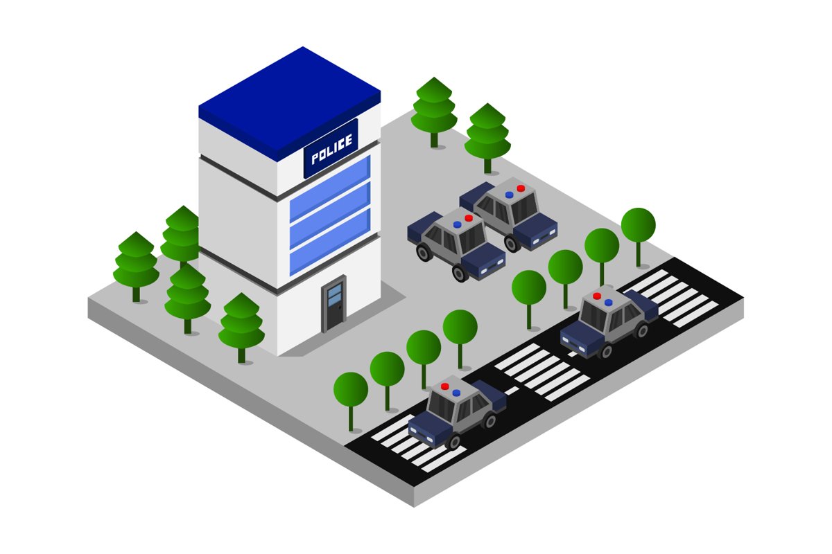isometric police station example image 1