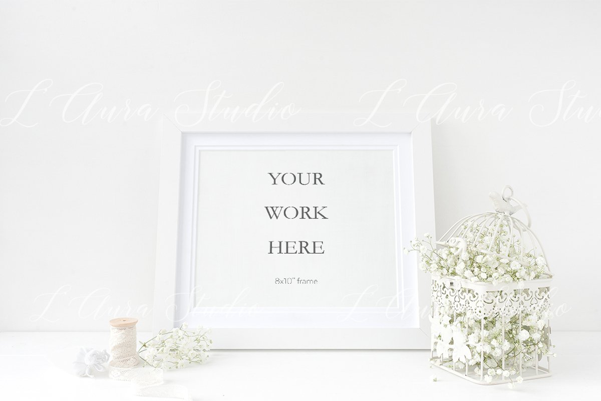 Landscape frame mockup - wedding example image 1