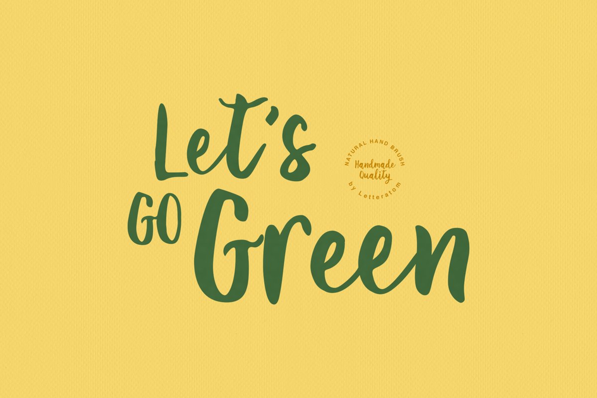 Let's Go Green | Natural Hand Brush example image 1