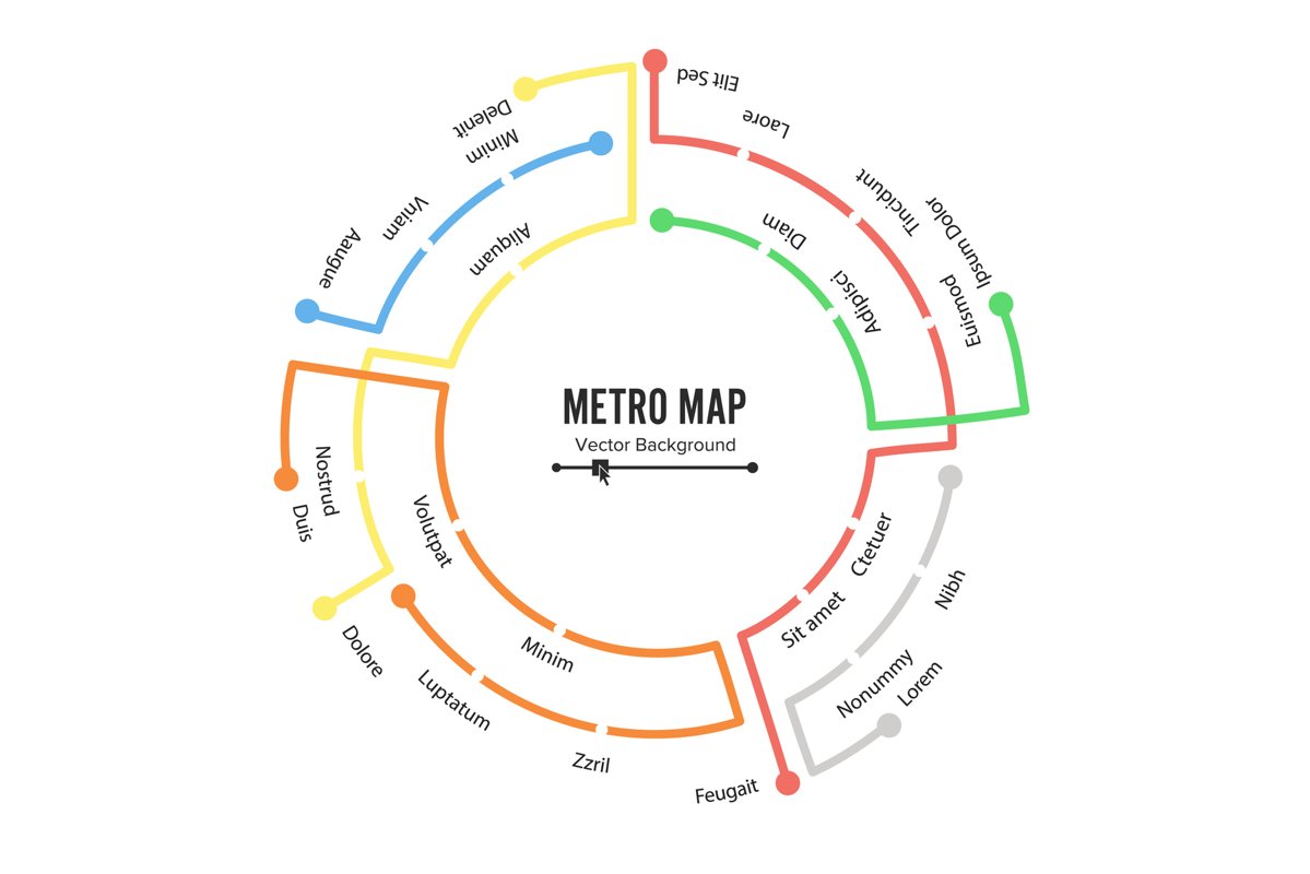 Metro Map Vector. Plan Map Station Metro And Underground example image 1